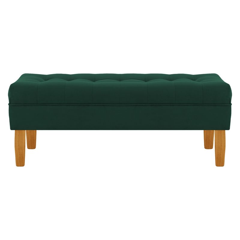 BODEVIR - Banqueta Wood 2C Felpa 04 Verde Botella