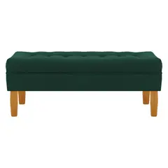 BODEVIR - Banqueta Wood 2C Felpa 04 Verde Botella