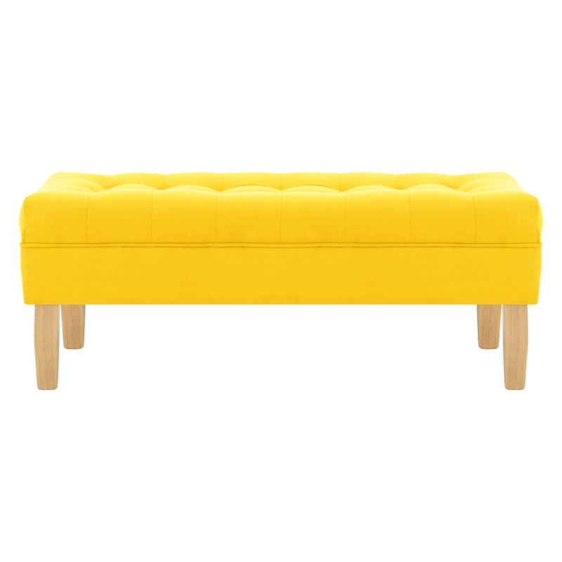 BODEVIR - Banqueta Wood 2C Felpa 05 Amarillo