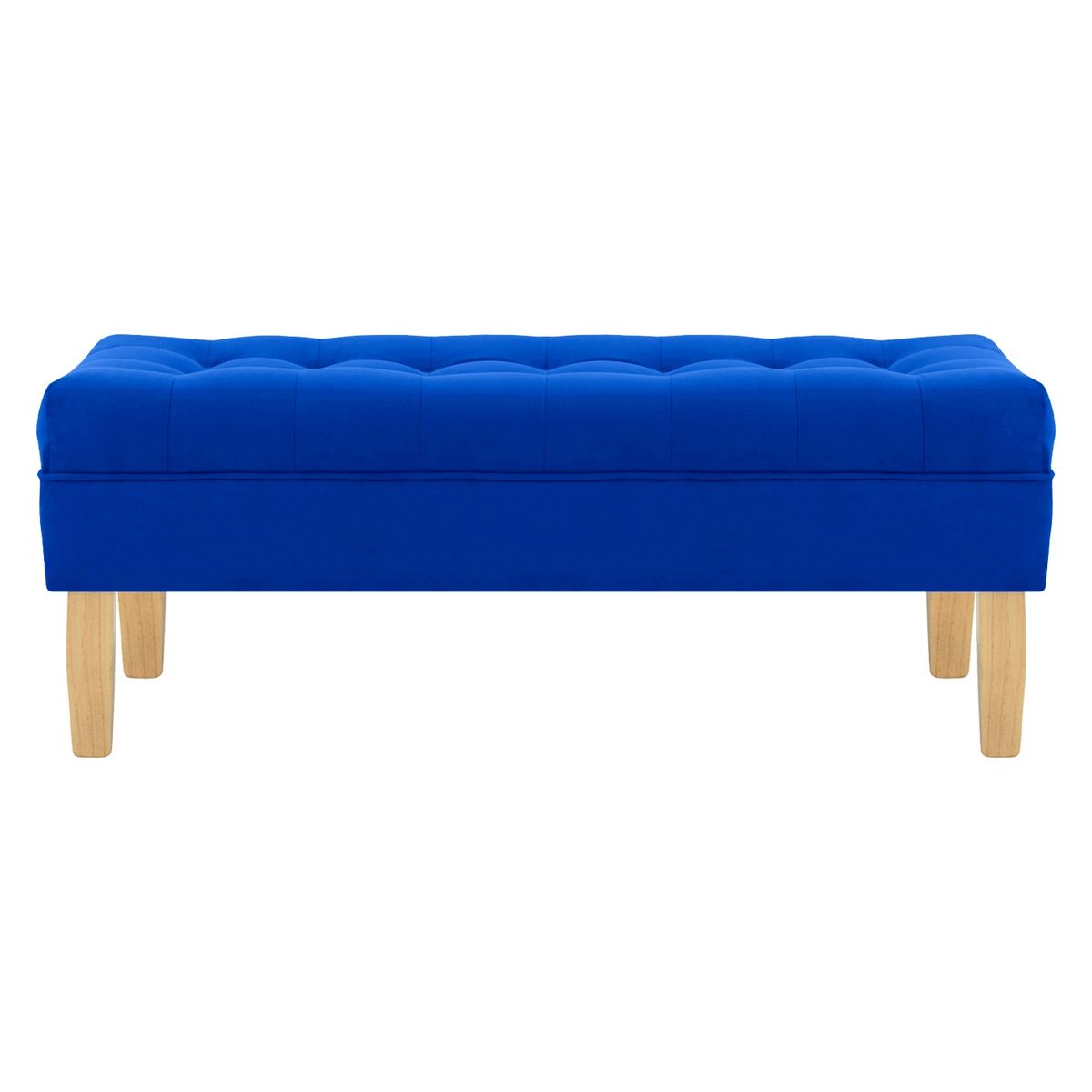 BODEVIR - Banqueta Wood 2C Felpa 05 Azul Rey