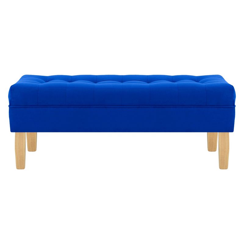 BODEVIR - Banqueta Wood 2C Felpa 05 Azul Rey