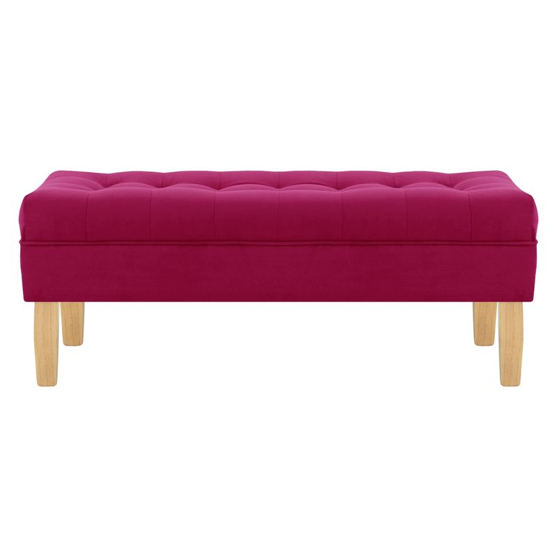BODEVIR - Banqueta Wood 2C Felpa 05 Burdeo