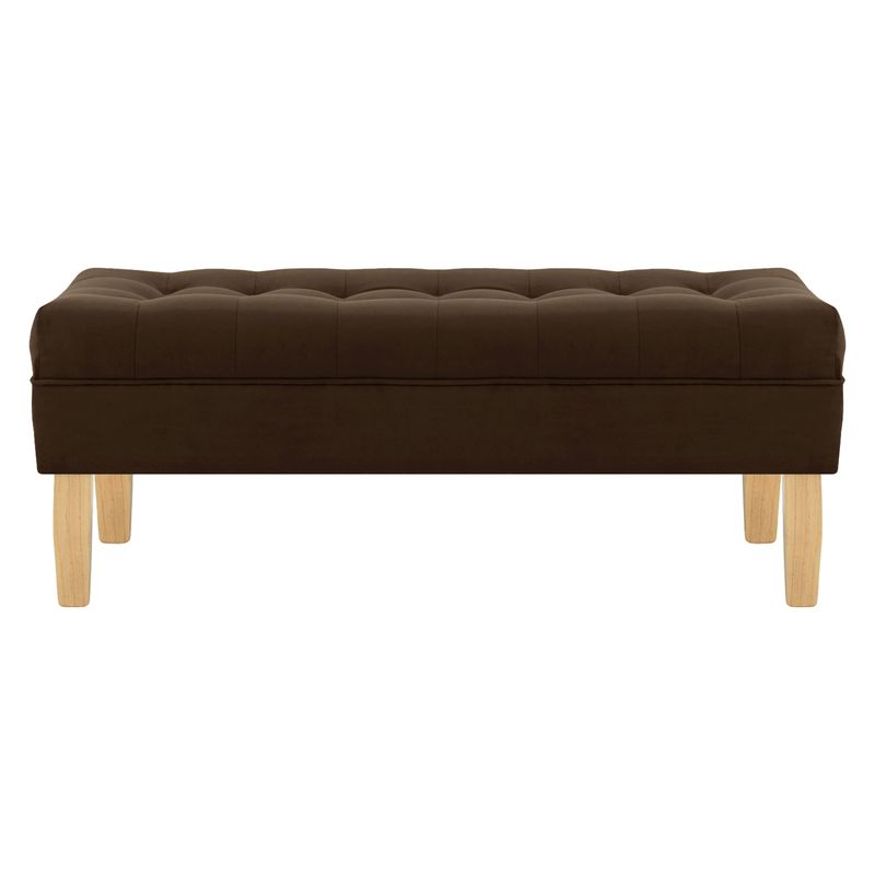 BODEVIR - Banqueta Wood 2C Felpa 05 Chocolate