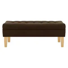 BODEVIR - Banqueta Wood 2C Felpa 05 Chocolate