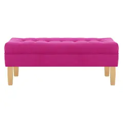 BODEVIR - Banqueta Wood 2C Felpa 05 Fucsia