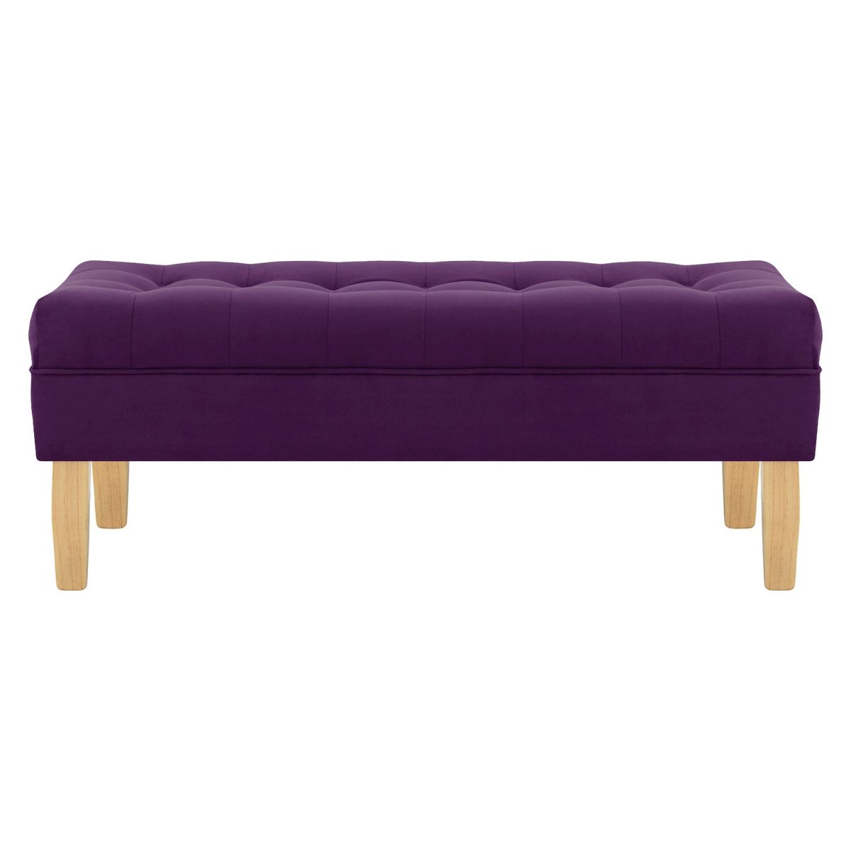 BODEVIR - Banqueta Wood 2C Felpa 05 Morado