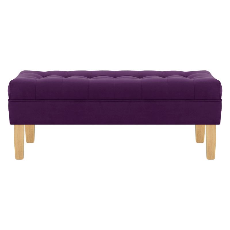 BODEVIR - Banqueta Wood 2C Felpa 05 Morado