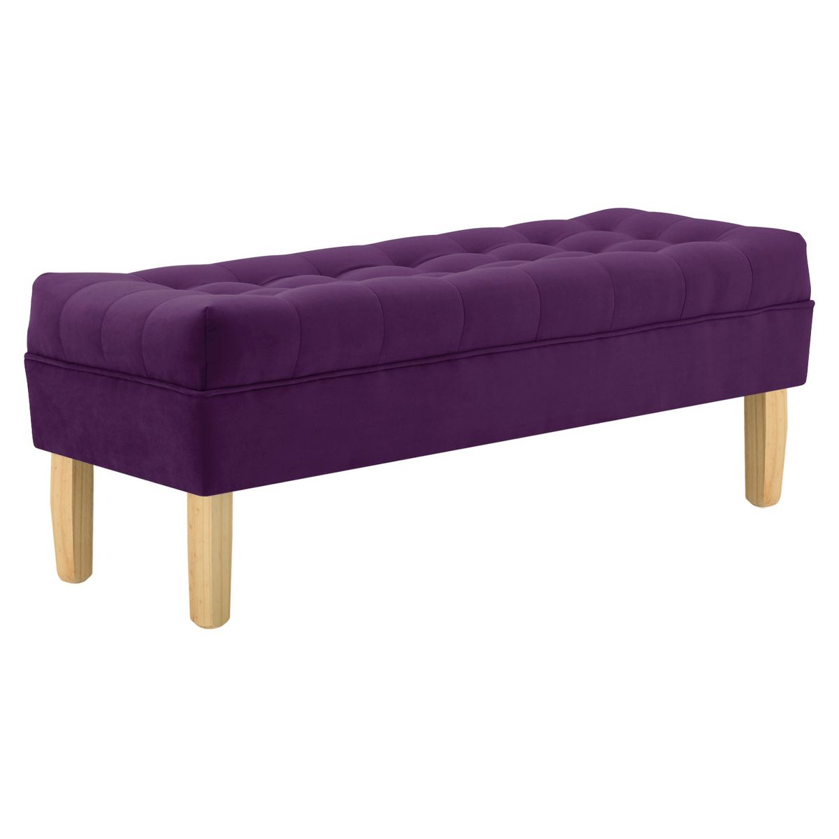 BODEVIR - Banqueta Wood 2C Felpa 05 Morado