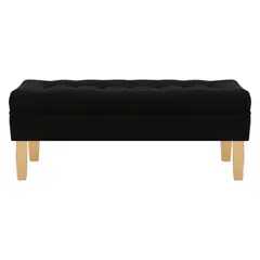 BODEVIR - Banqueta Wood 2C Felpa 05 Negro
