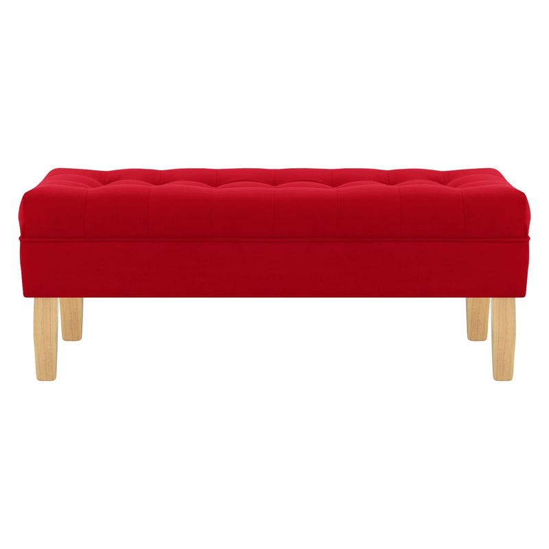 BODEVIR - Banqueta Wood 2C Felpa 05 Rojo