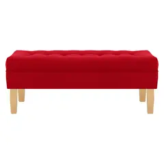 BODEVIR - Banqueta Wood 2C Felpa 05 Rojo