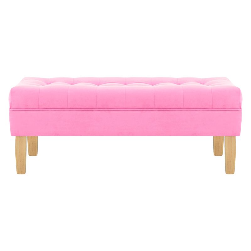 BODEVIR - Banqueta Wood 2C Felpa 05 Rosado