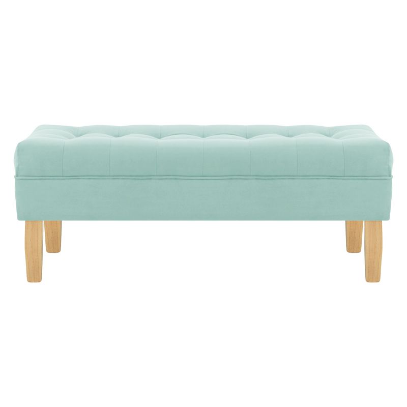 BODEVIR - Banqueta Wood 2C Felpa 05 Verde Agua