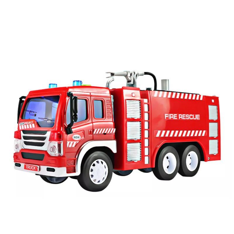 GENERICO - Camion De Bombero Con  Sonido Luz Y Pulveriza Agua Juguete
