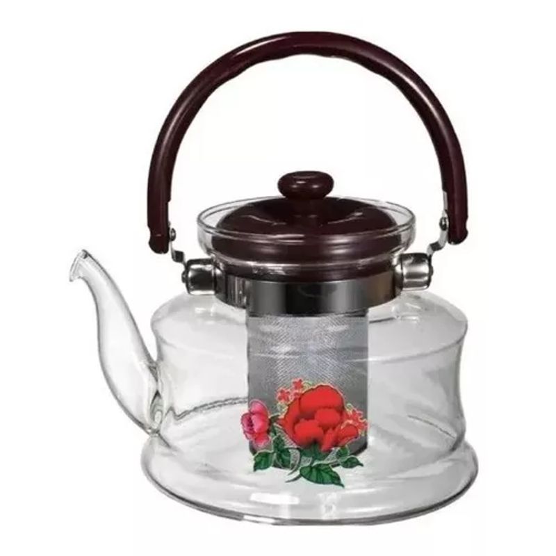 GENERICO - Tetera de vidrio para hervir agua y calentar té