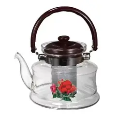 GENERICO - Tetera de vidrio para hervir agua y calentar té