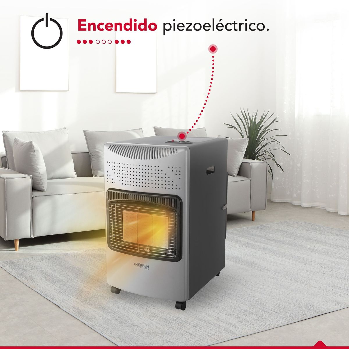 THORBEN - Estufa a gas Thor GL 15K Silver