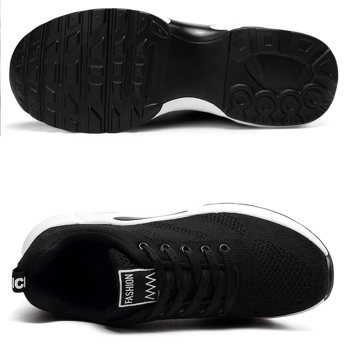 TIOZONEY - Zapatillas casuales para Mujer - Negro.