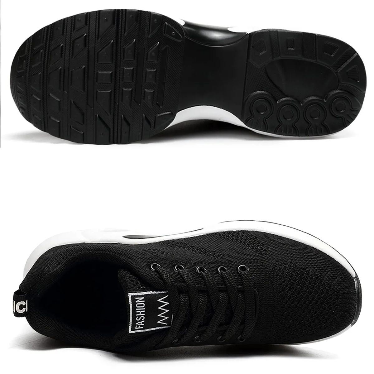TIOZONEY - Zapatillas casuales para Mujer - Negro.