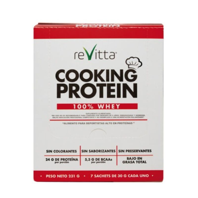 REVITTA WELLNESS - 7 Sachets Proteina Whey Cooking Protein 30 grs.