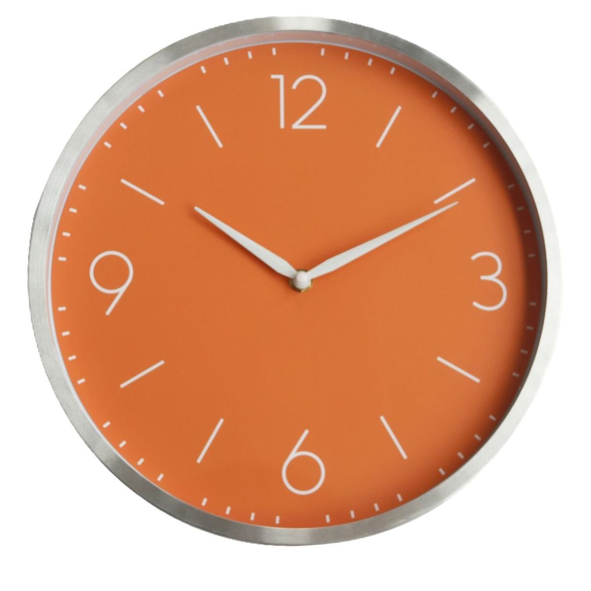 RONDA - Reloj Fondo Naranja moderno 30x30 cm