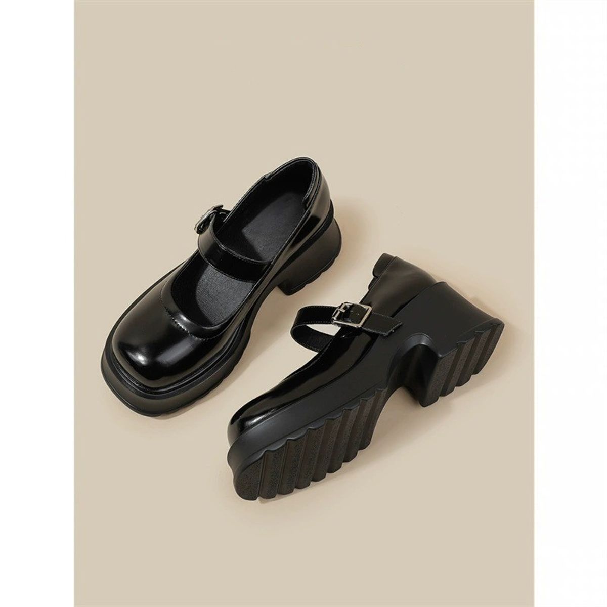 TIOZONEY - Zapatos de tacón alto de piel para mujer
