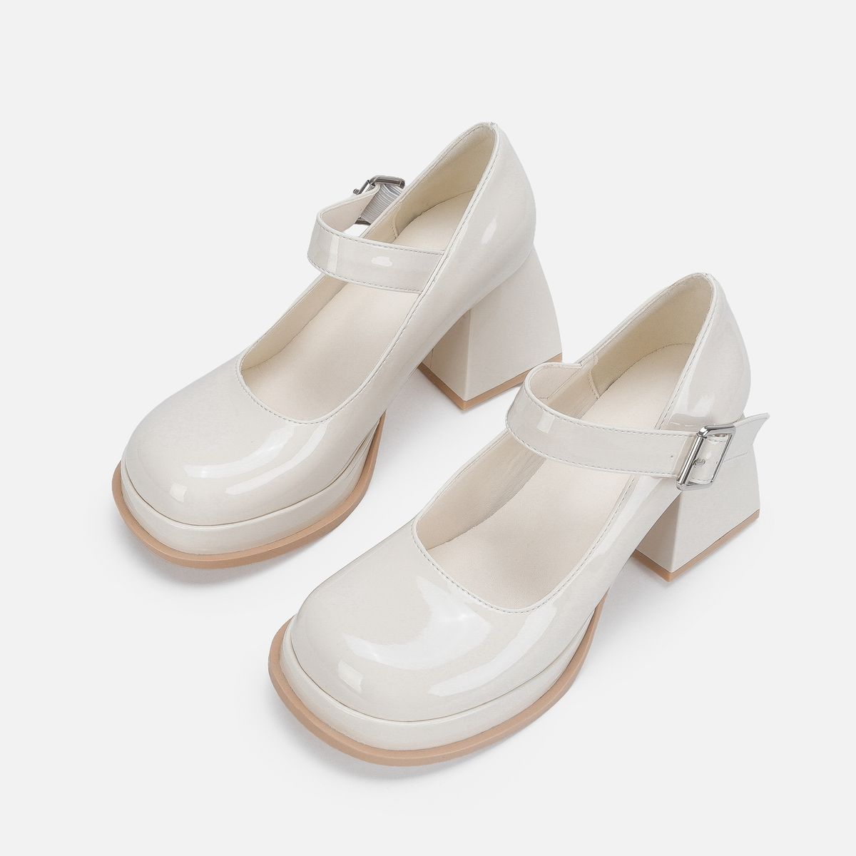 TIOZONEY - Zapatos de tacón grueso para mujer