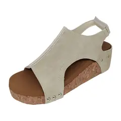 TIOZONEY - Sandalia Mujer -Gris