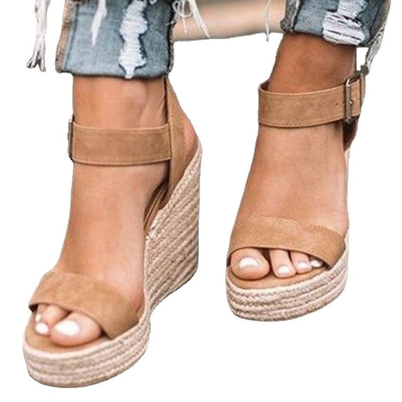 TIOZONEY - Sandalia Mujer -Beige