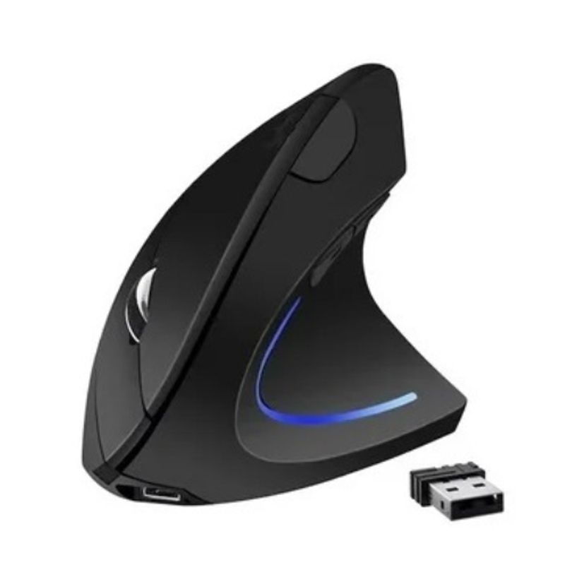 TECMASTER - Mouse Vertical - Tecmaster - 6 botones - 1600 dpi - Inalámbrico