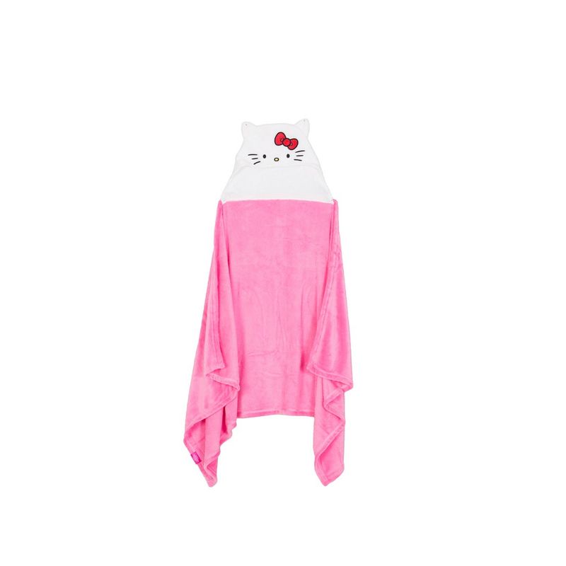 OEM - Manta Con Capucha 3d Para Niños Variedad De Diseños Rosa-Blanco