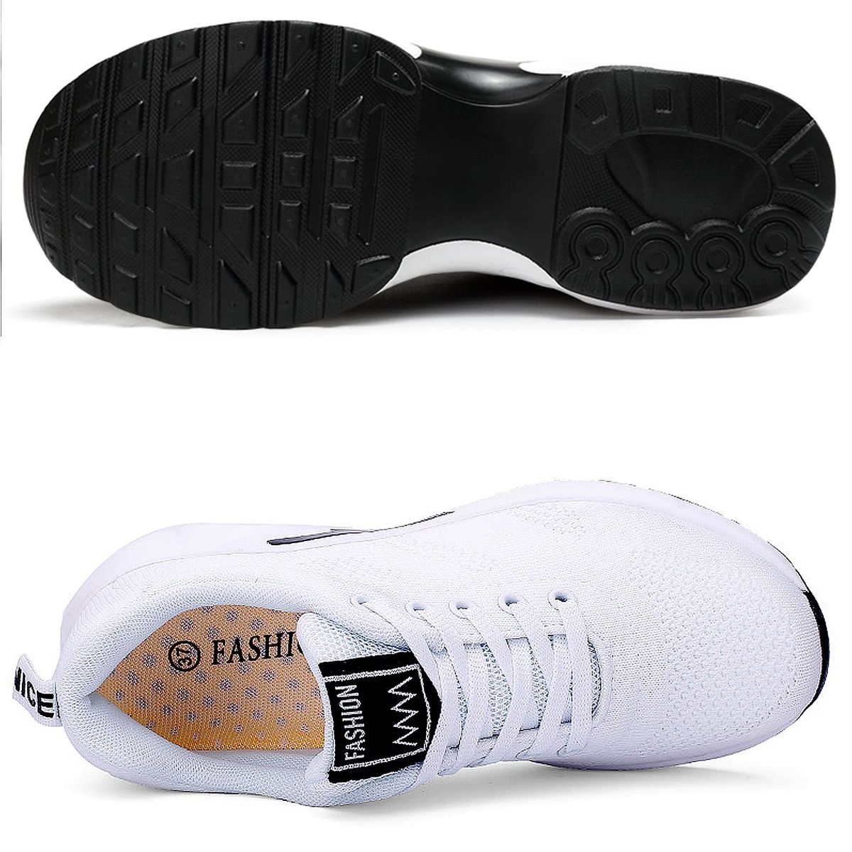 TIOZONEY - Zapatillas casuales para Mujer - Blanco