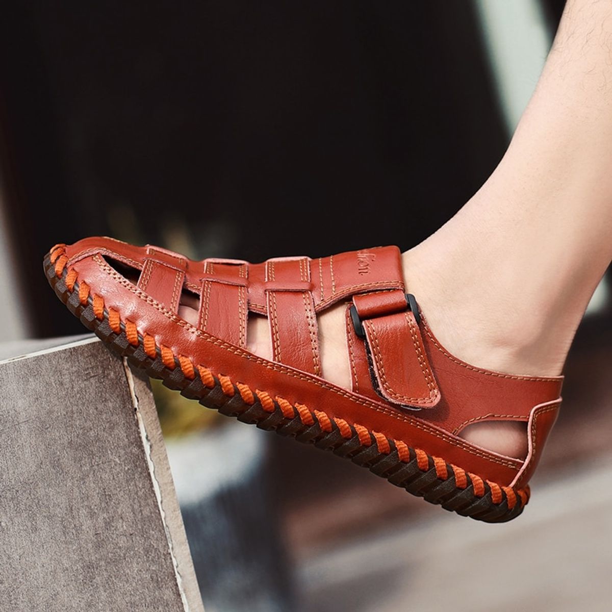 TIOZONEY - Sandalia Hombre