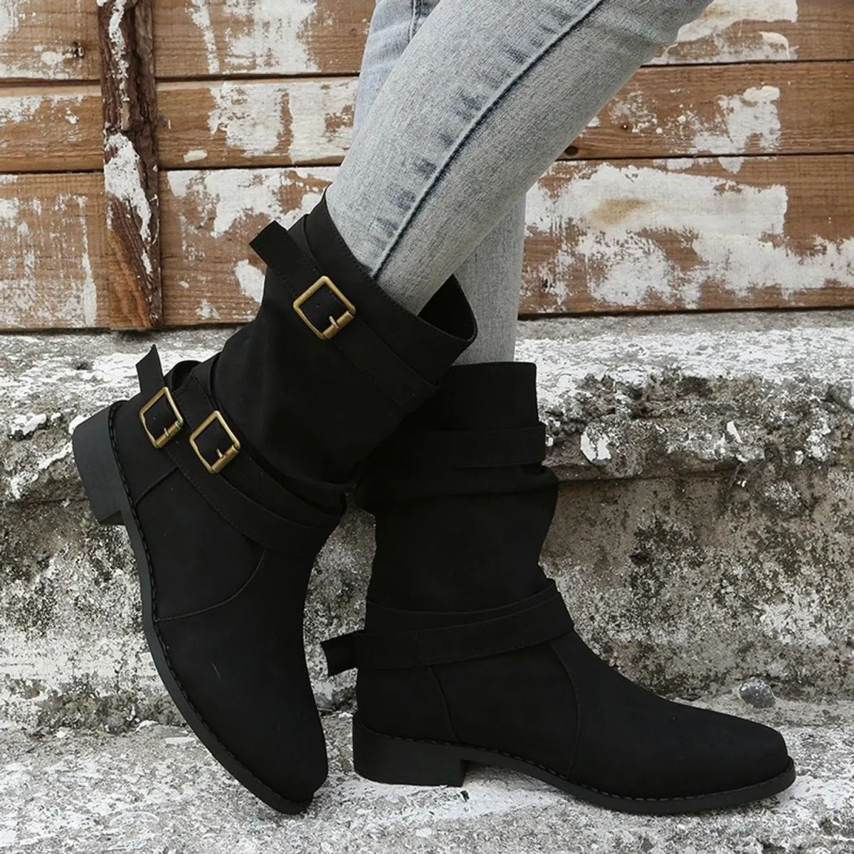 TIOZONEY - Botas casual para mujer.