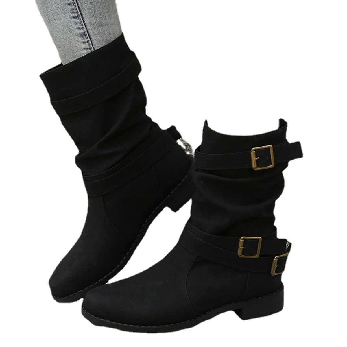 TIOZONEY - Botas casual para mujer.