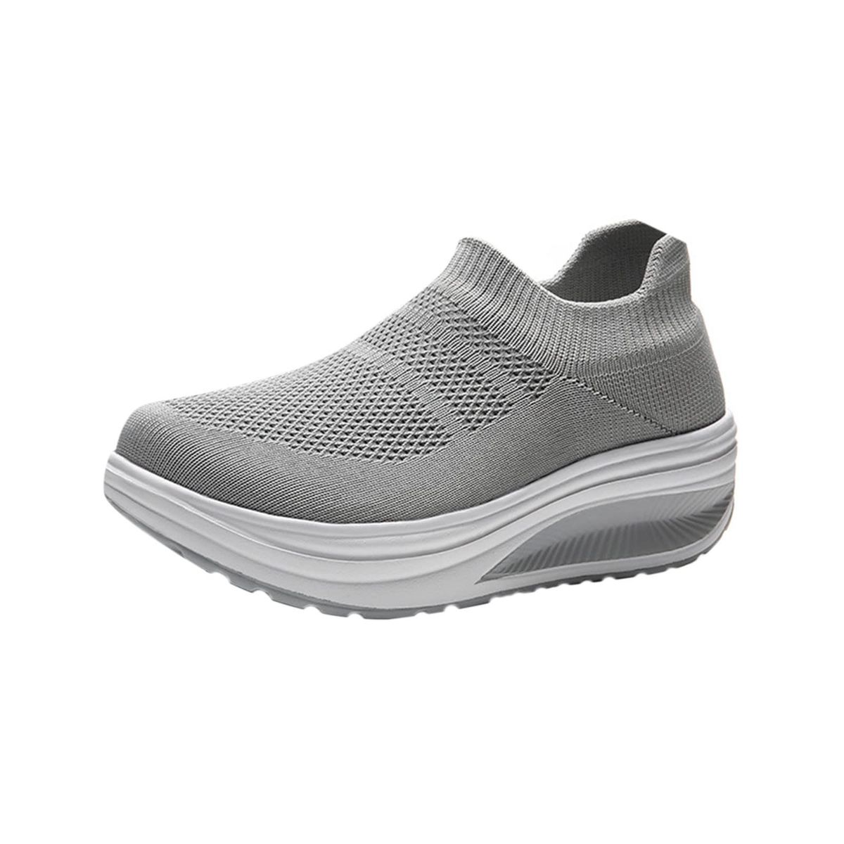 TIOZONEY - Zapatillas casuales para Mujer -Gris