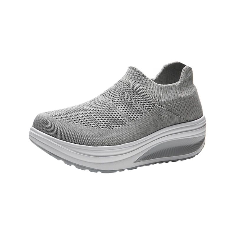 TIOZONEY - Zapatillas casuales para Mujer -Gris.