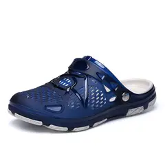 TIOZONEY - Sandalia Hombre -Azul.