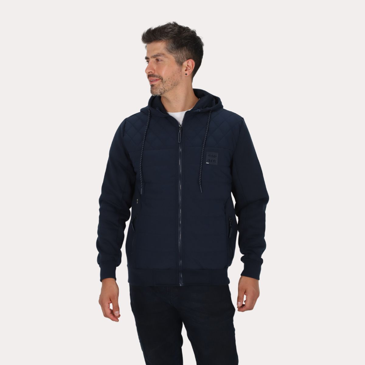 GANGSTER - Chaqueta Hibridas Weave Azul Marino Gangster