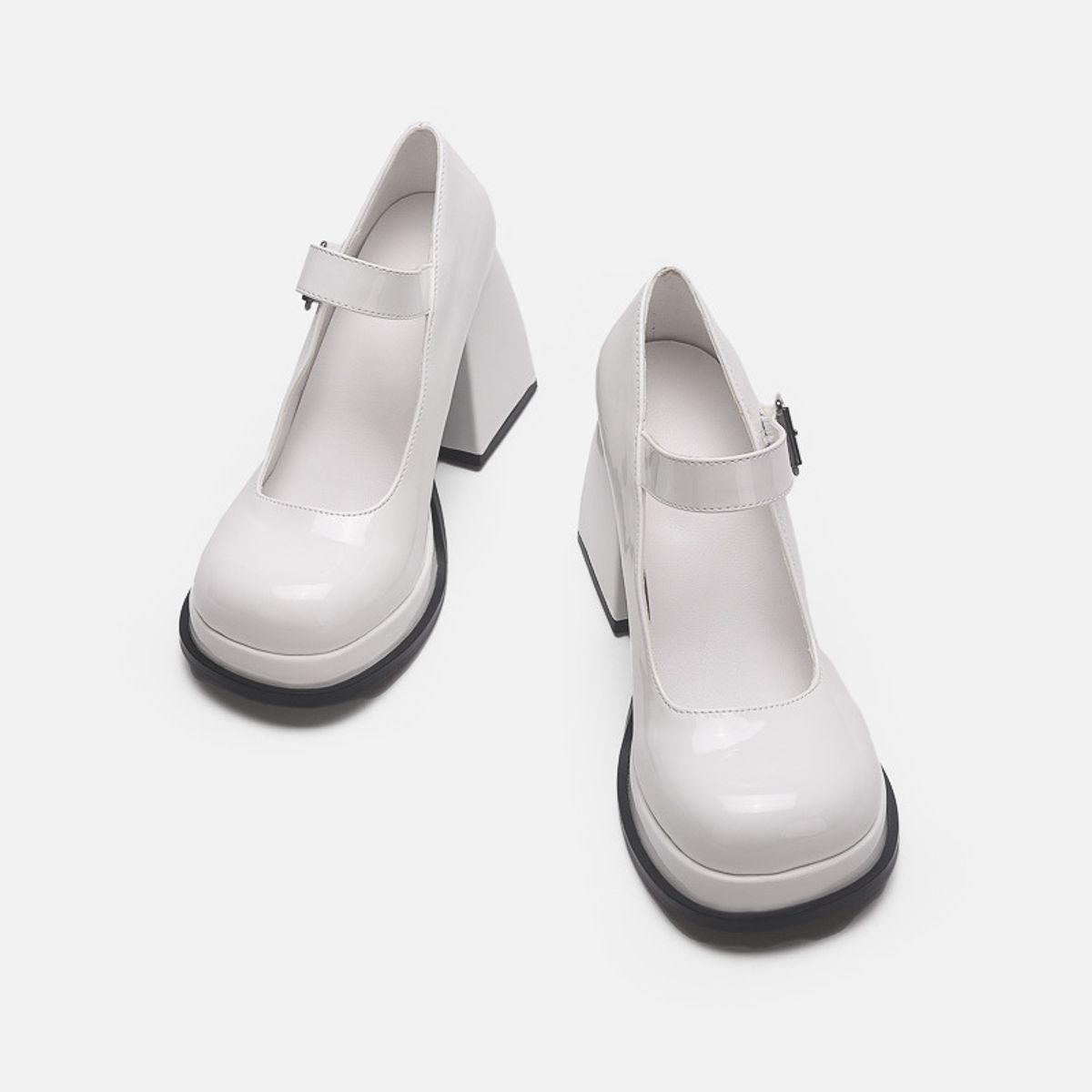 TIOZONEY - Zapatos de tacón grueso para mujer