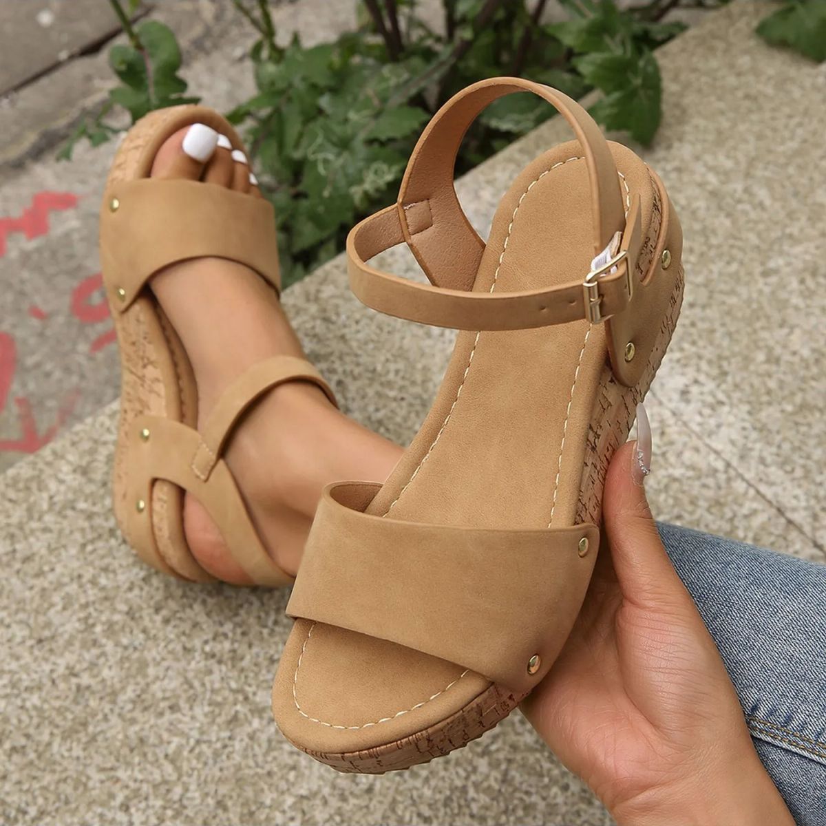 TIOZONEY - Sandalias de verano para mujer