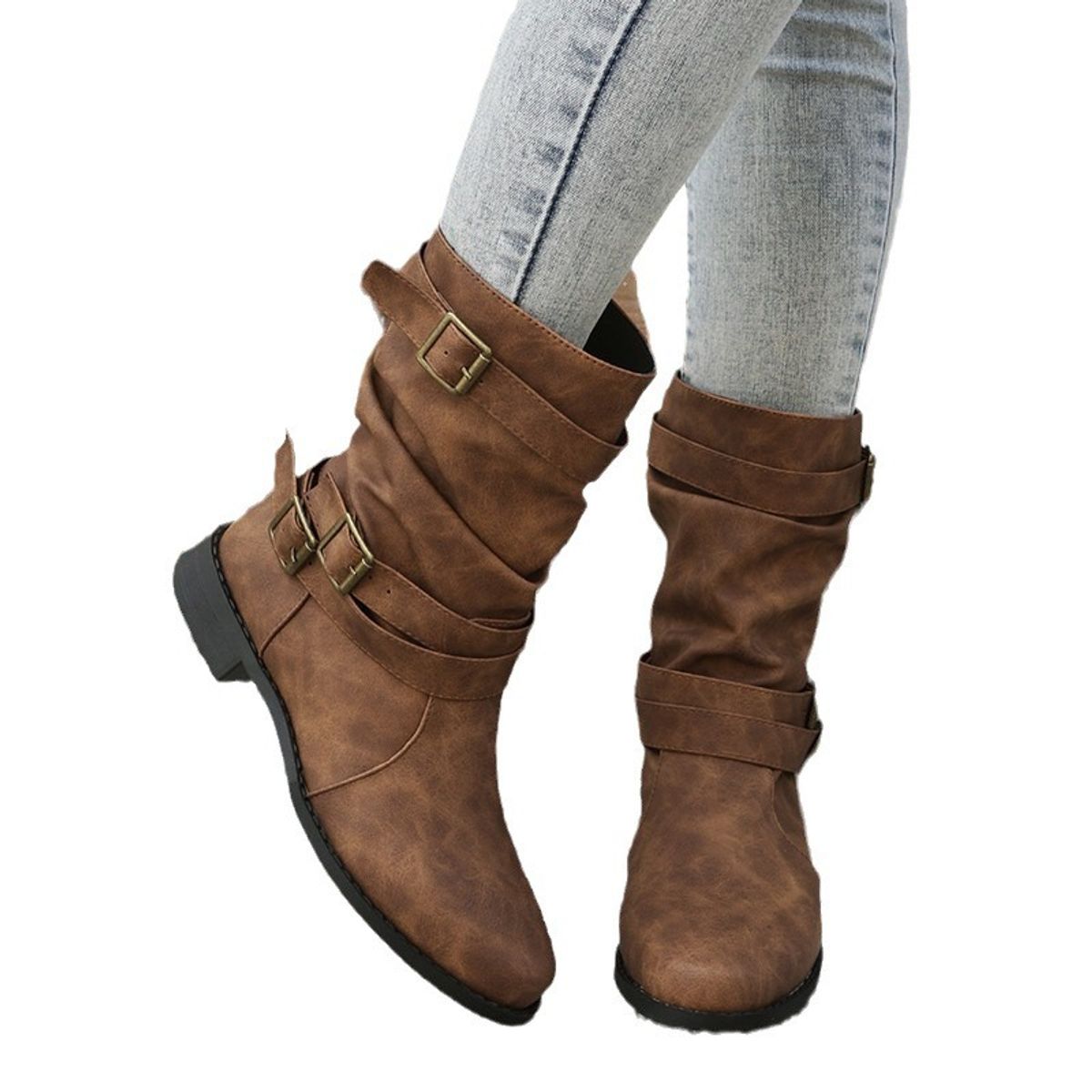 TIOZONEY - Botas casual para mujer.
