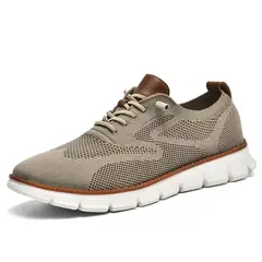 TIOZONEY - Zapatillas casuales para Hombre -Café