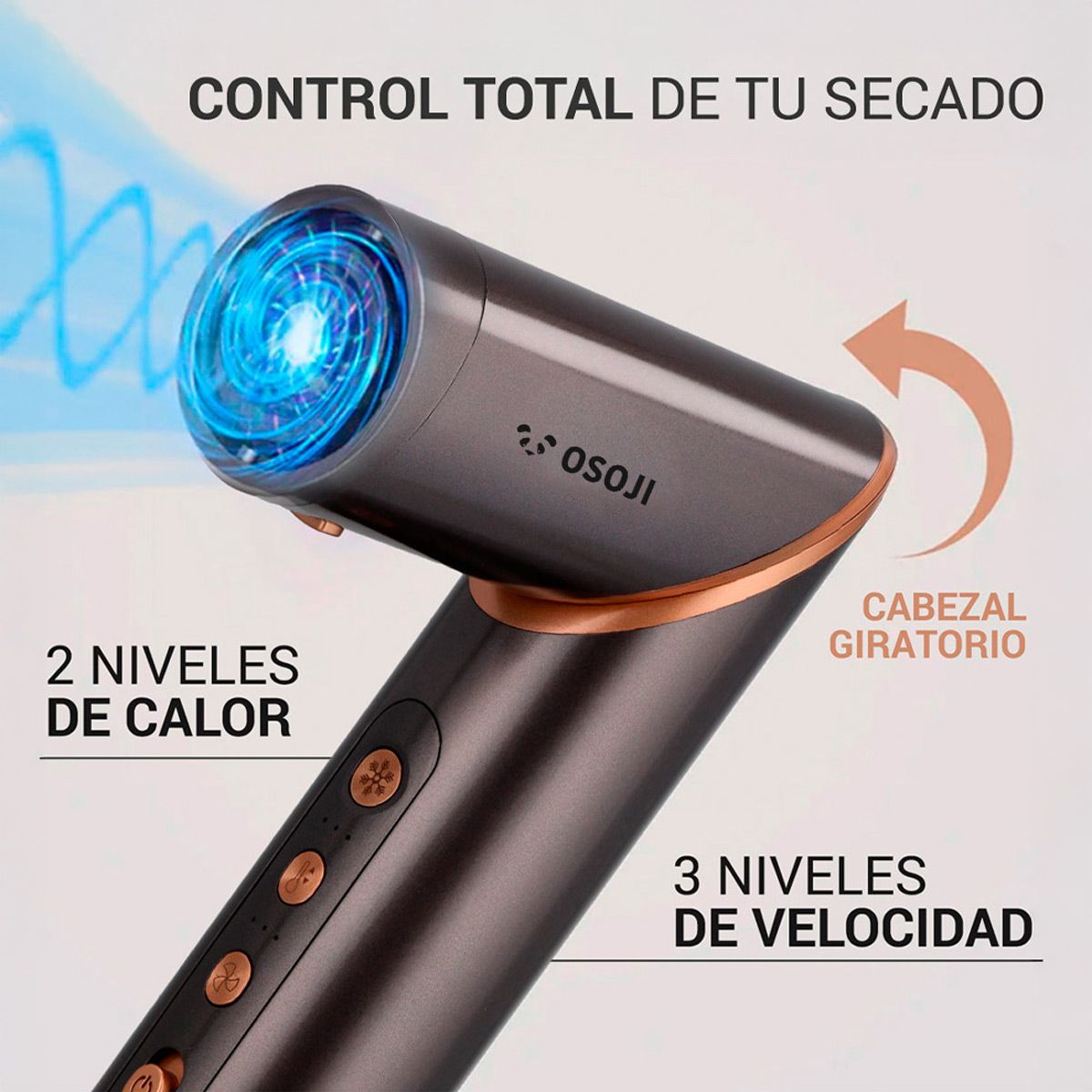 OSOJI - Secador de Pelo Multistyler 5 en 1 - M5