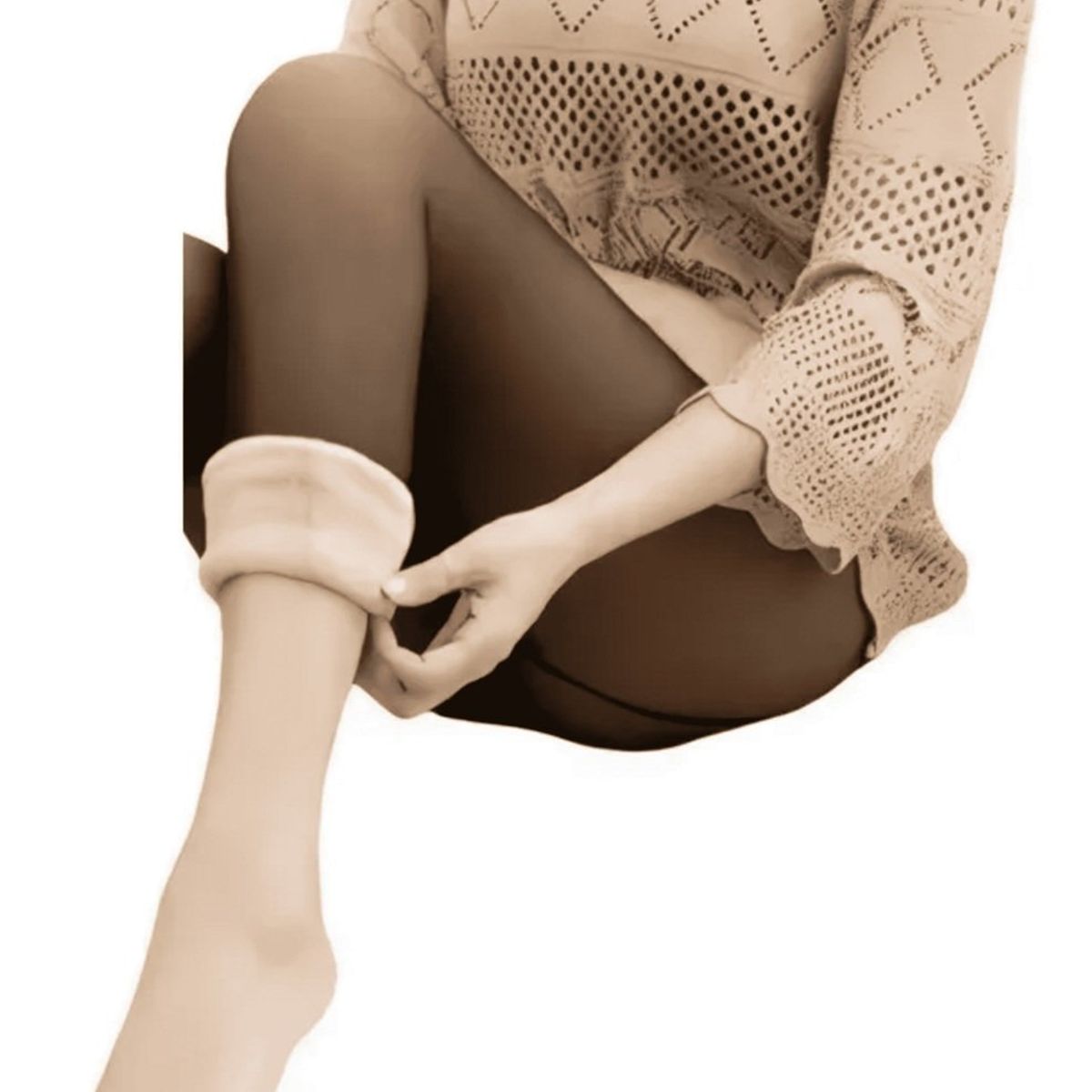 GARSIL - Calza Termica Efecto Piel Con Reductor de Abdomen Y Levanta Gluteo