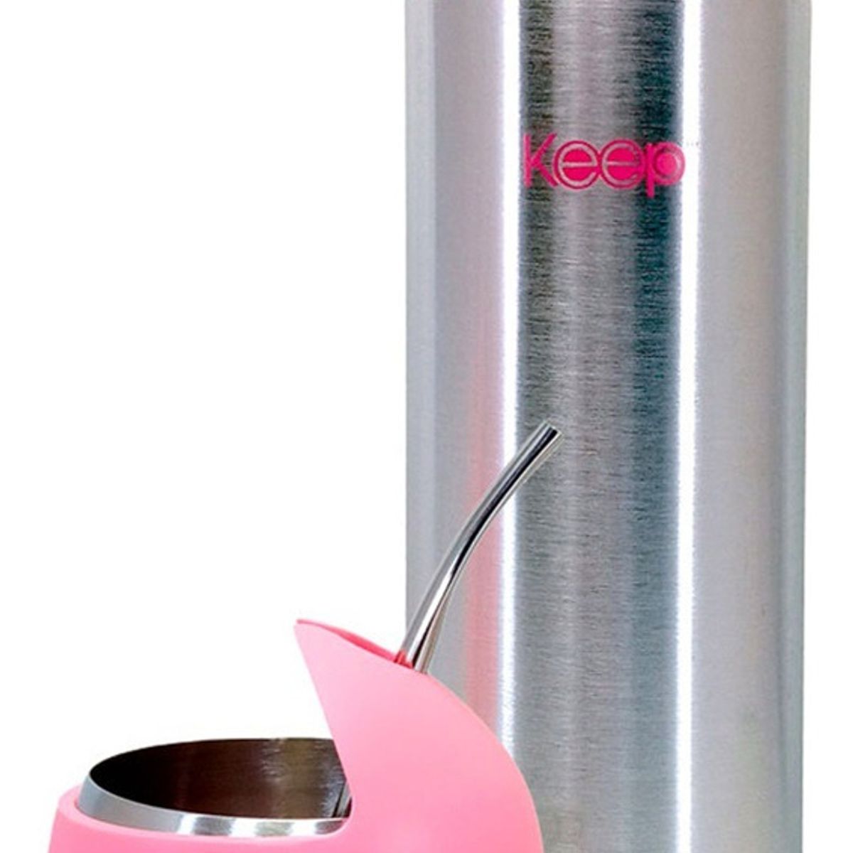 GENERICO - Set Termo Bala Mate Bombilla Keep Acero Inoxidable 500 Ml