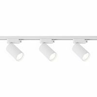 Lámpara 3 Focos Blancos Fría con Riel de 1 metro