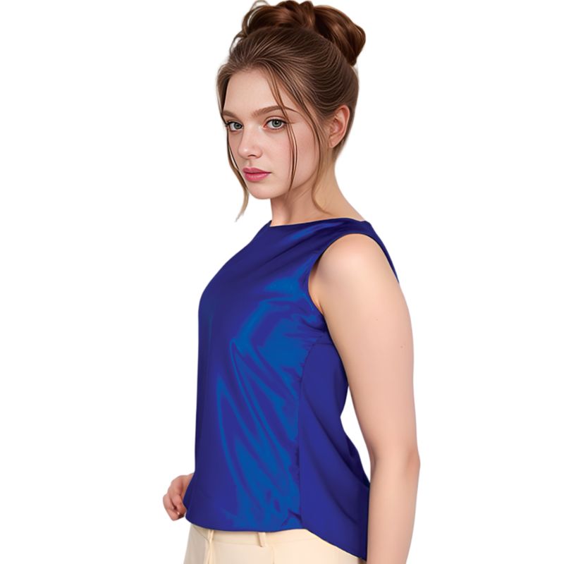 GENERAC - Blusa de Mujer Oficina seda azul