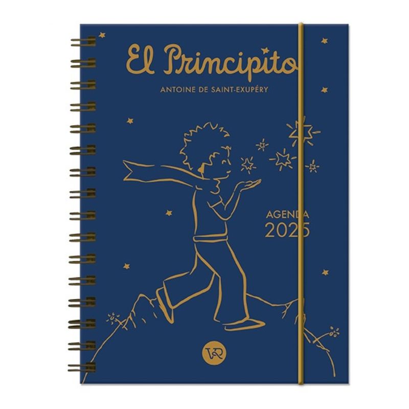 HITWAY MUSIC - AGENDA EL PRINCIPITO 2025 AZUL TAPA RÚSTICA - ANTOINE DE SAINT-EXUPÉRY - LIBRO