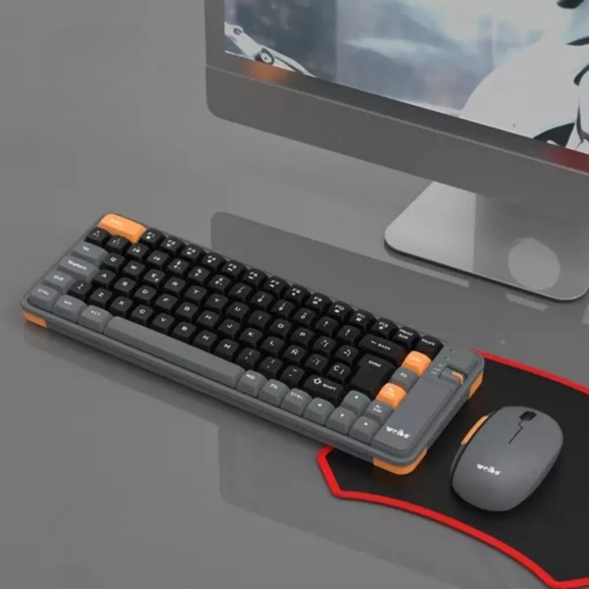 ANGELES DEL HOGAR - KIT DE TECLADO Y MOUSE BLUETOOTH CABLE USB MK-215